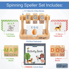 Spinning Speller - Wooden Spelling Game