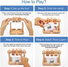 Spinning Speller - Wooden Spelling Game