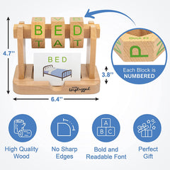 Spinning Speller - Wooden Spelling Game