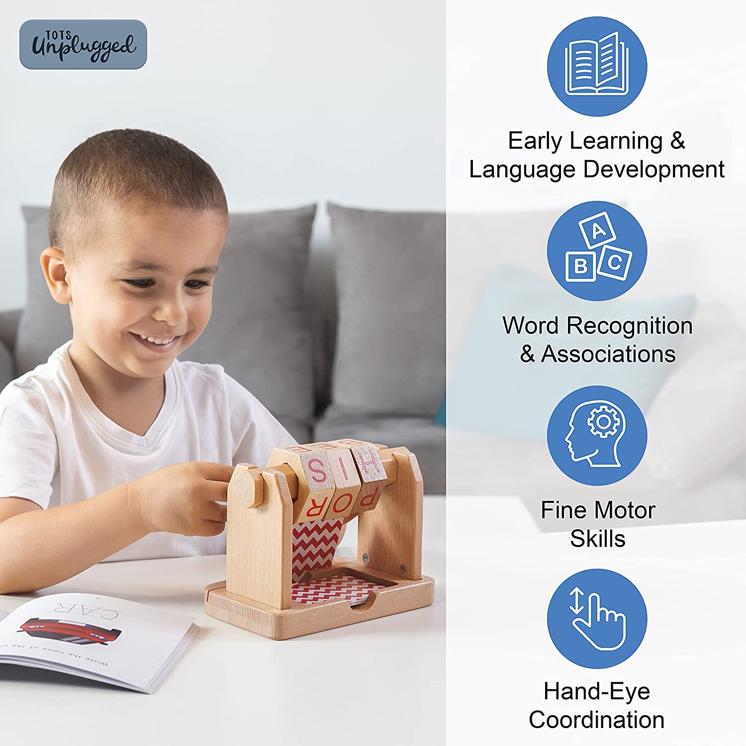 Spinning Speller - Wooden Spelling Game